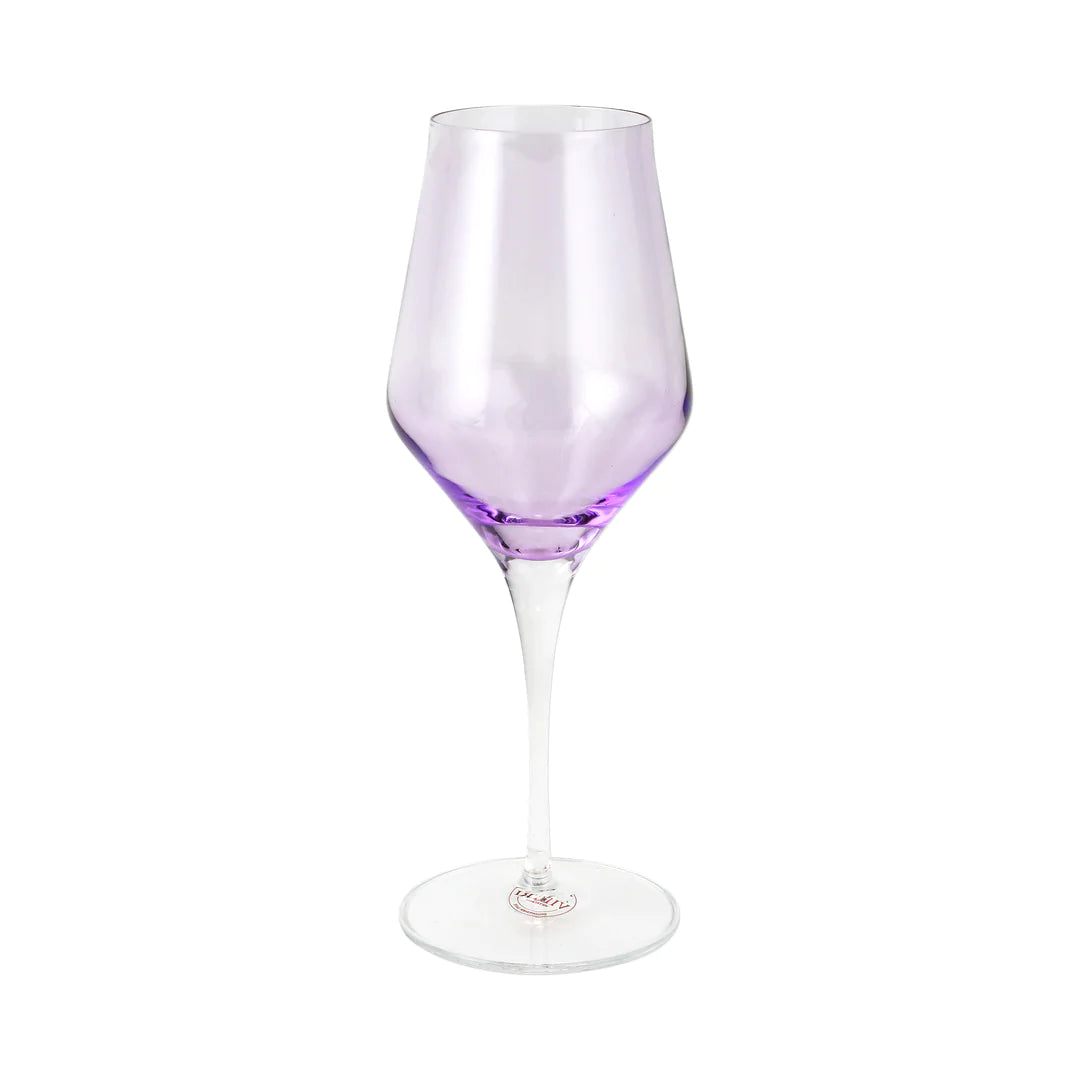 Vietri Contessa Stemmed Glass 11oz - (six colors)