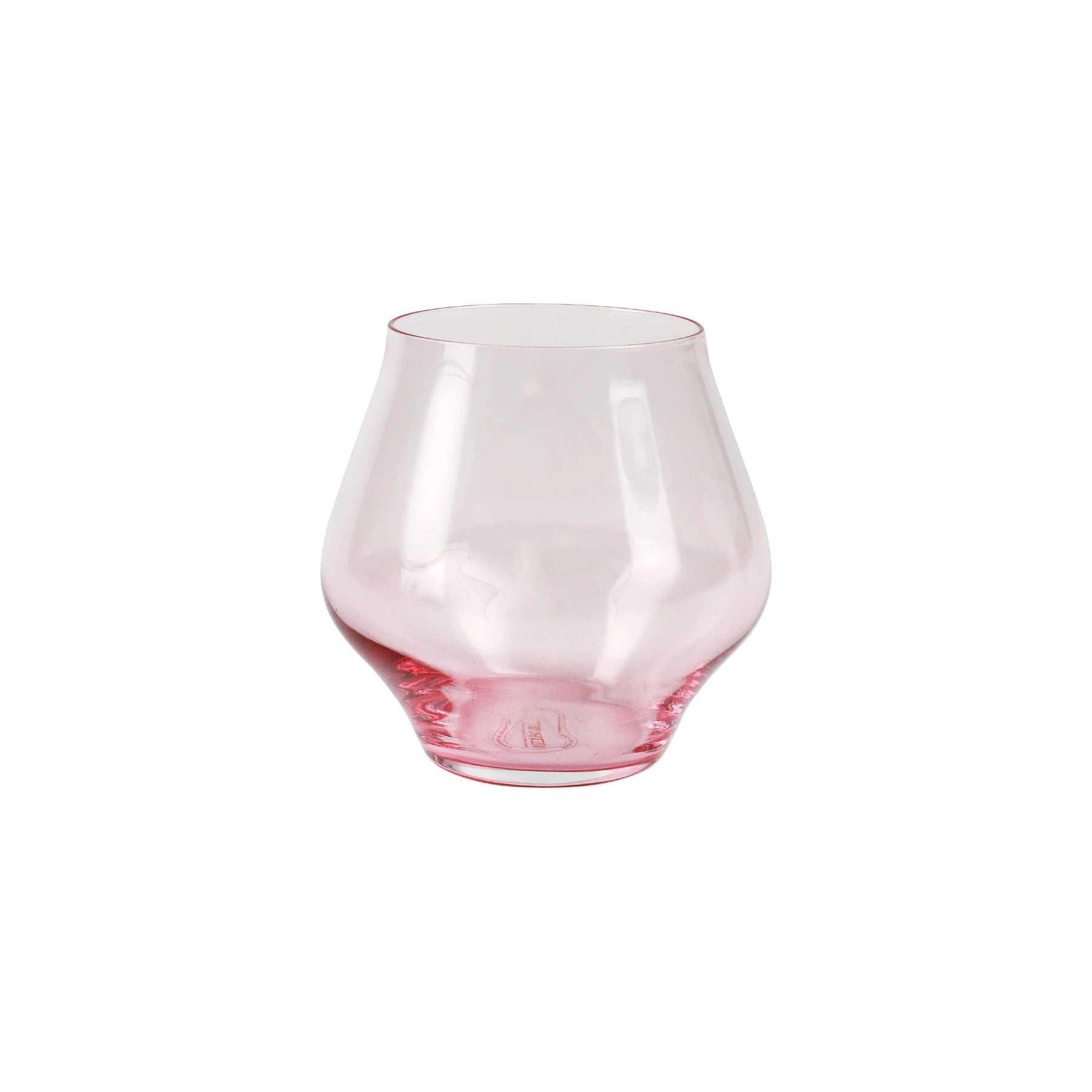 Vietri Contessa Stemless Wine Glass - (five colors)