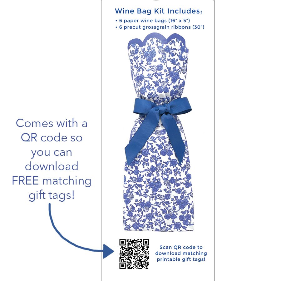 Chinoiserie Wine Bag Kit