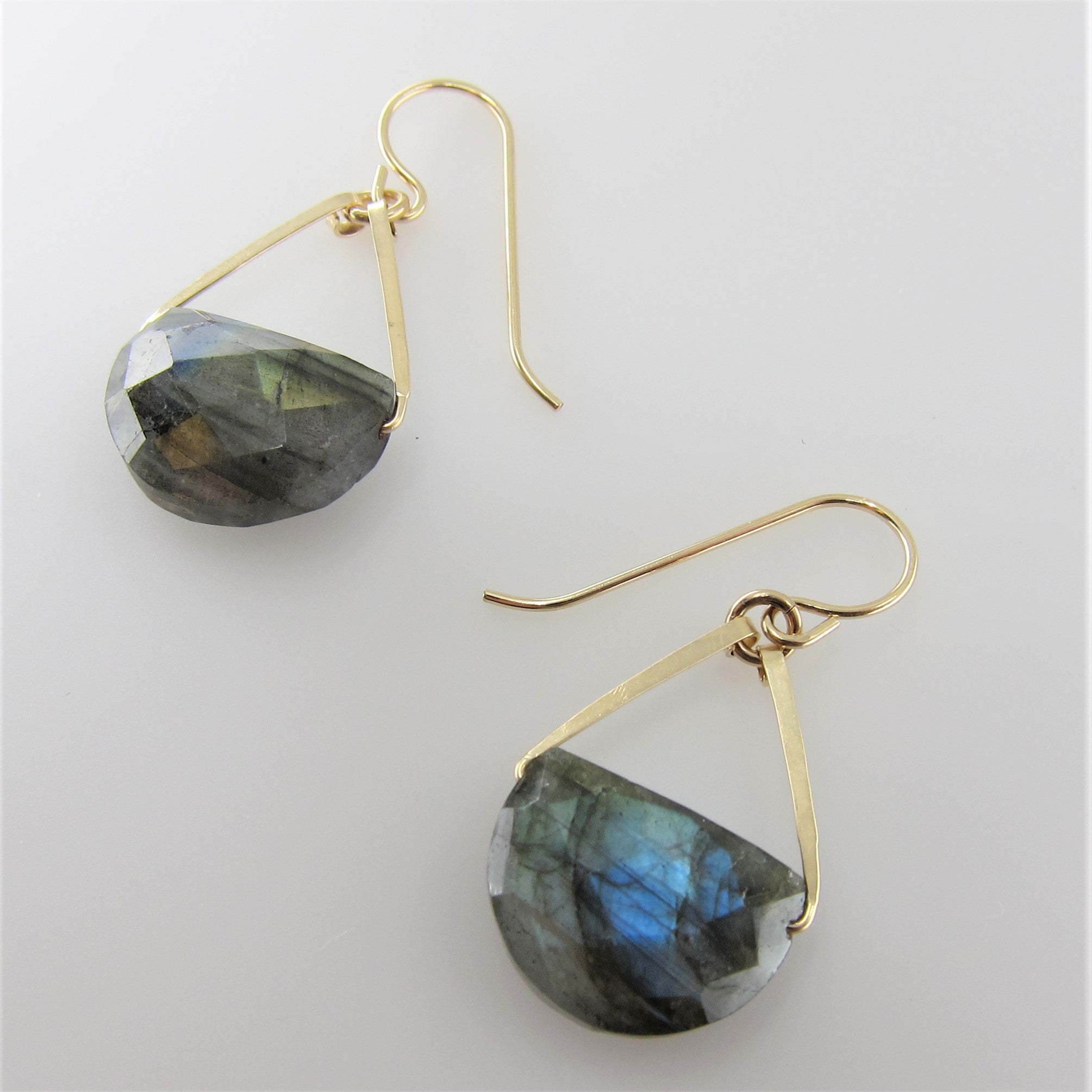 J. Mills Half Moon Labradorite Drop Earrings