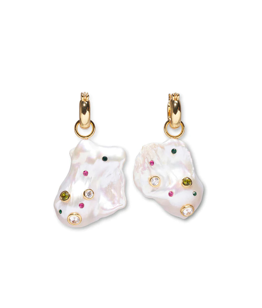 Lizzie Fortunato Rainbow Pearl Earrings