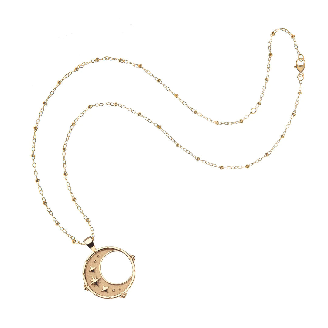 Jane Win Forever Moon & Back Necklace