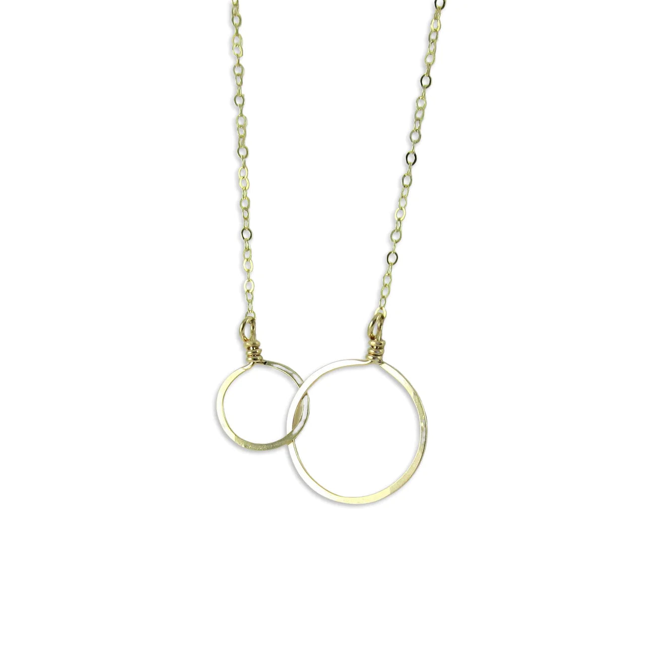 J. Mills Small Forged Double Circle Necklace