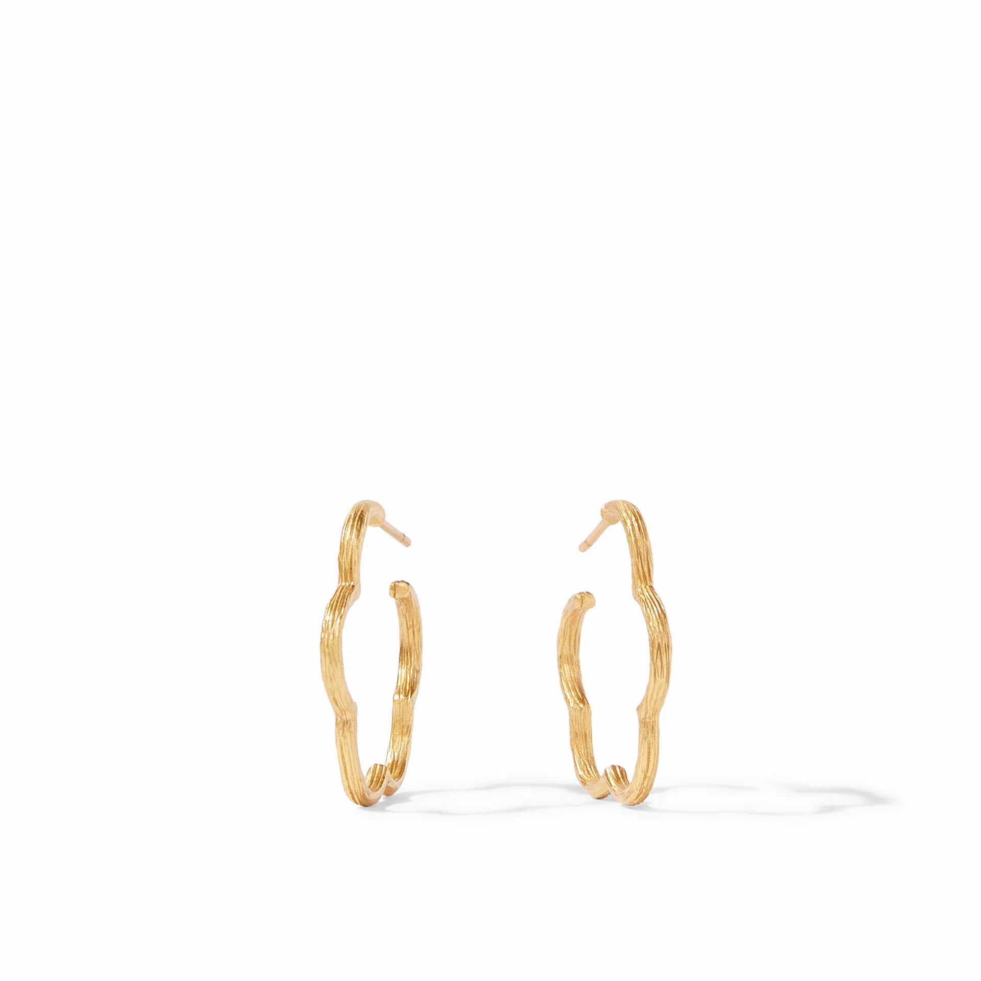 Julie Vos Textured Gardenia Hoop - Small