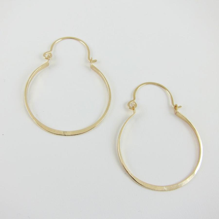 J. Mills Forged Hoop Earrings