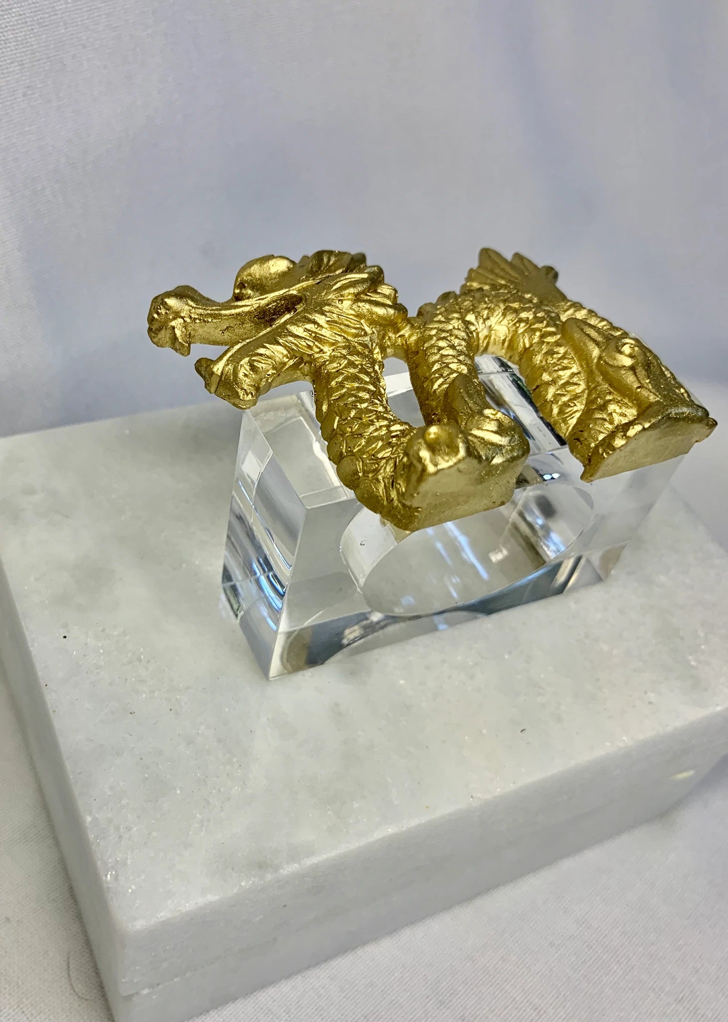 Acrylic & Gold Napkin Rings Set - (five variants)