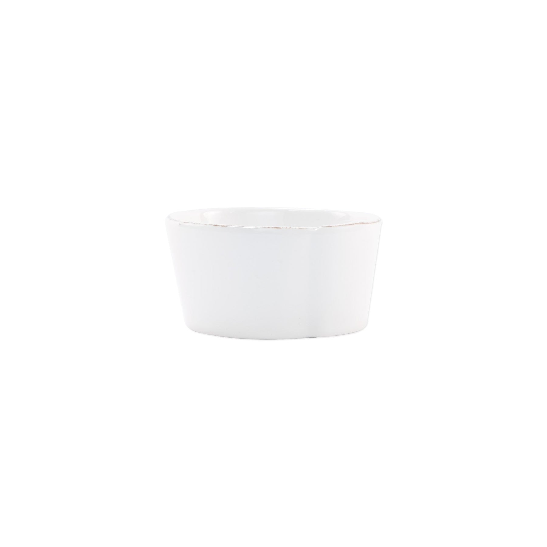 Vietri Lastra Melamine Condiment Bowl - White