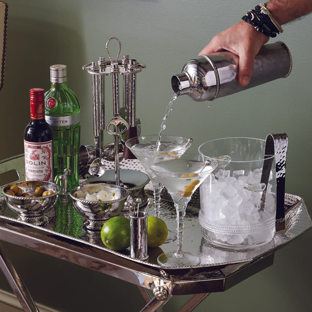Juliska Graham Cocktail Picks & Holder