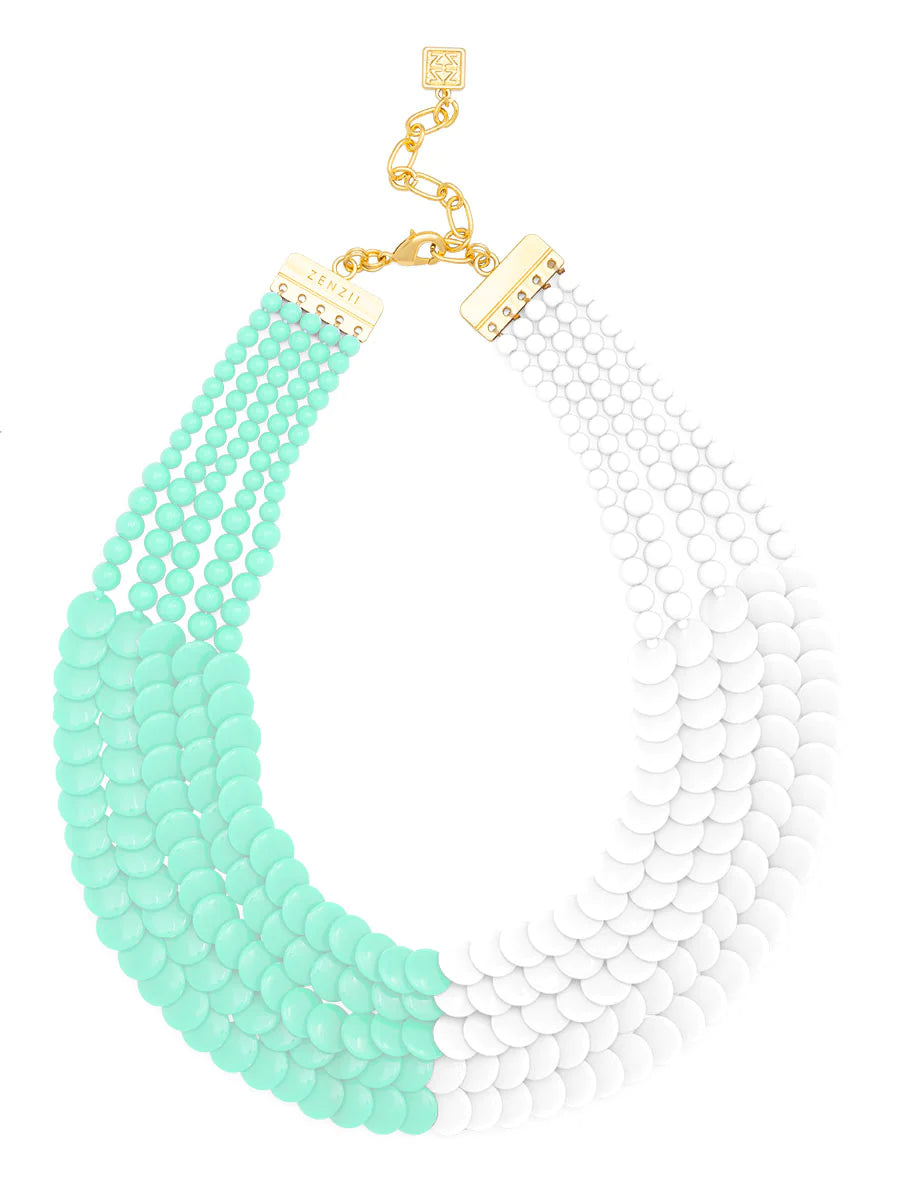 Beaded Collar Necklace - (five colors)