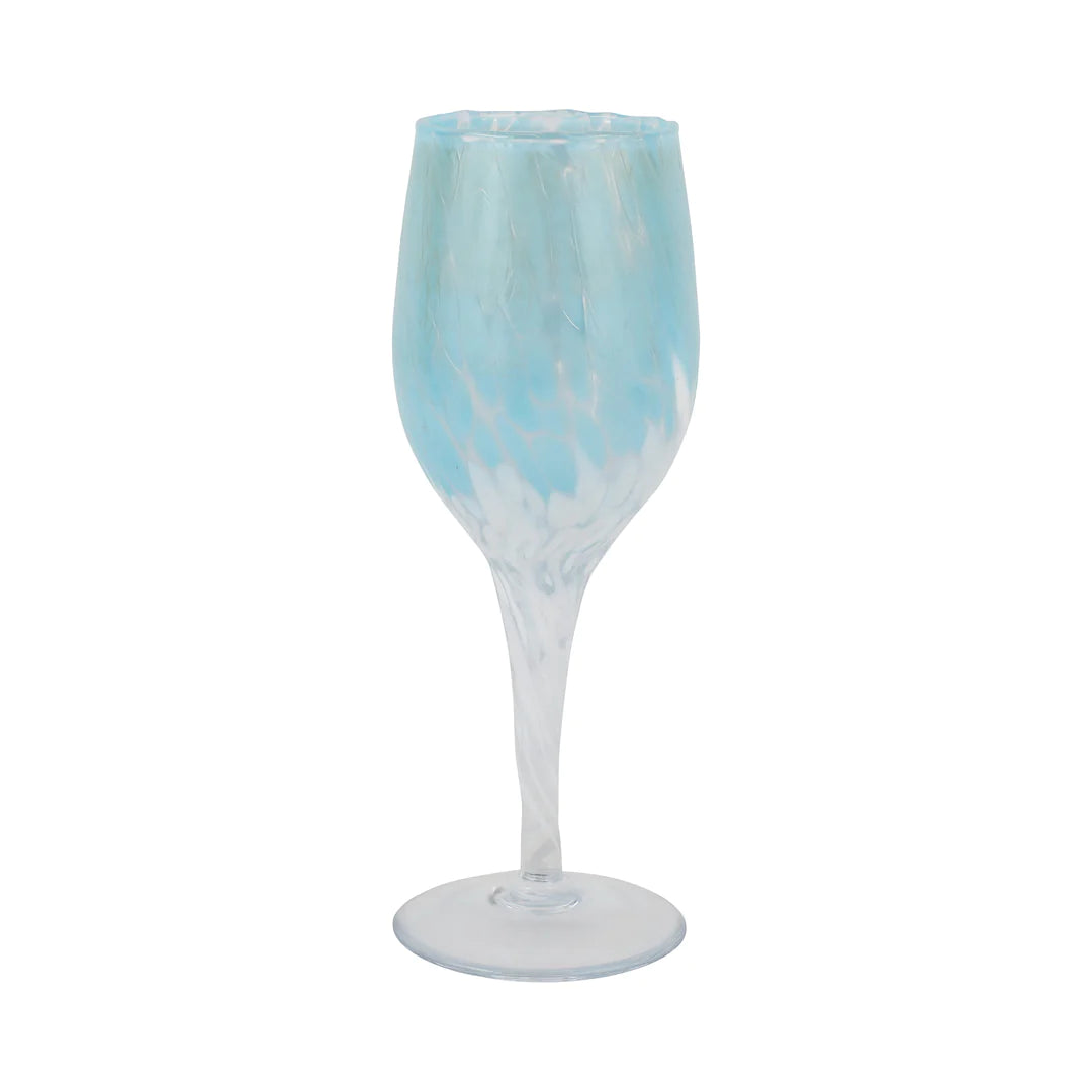 Vietri Nuvola Wine Glass - Light Blue