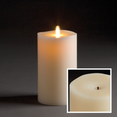 Wick to Flame 4x7 Pillar Candle