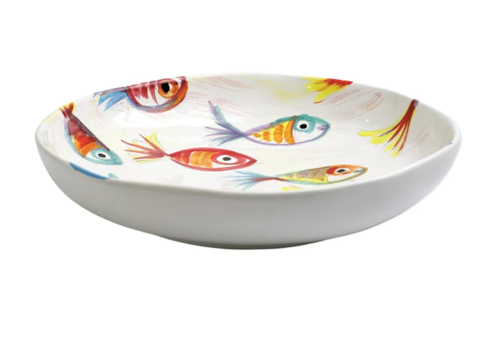 Vietri Pesci Colorati Shallow Bowl