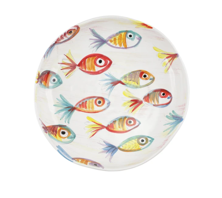 Vietri Pesci Colorati Shallow Bowl