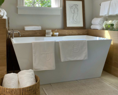 Matouk Auberge Bath Towels and Mat