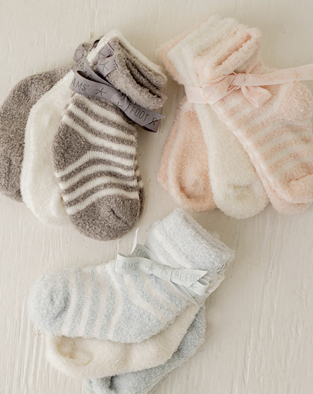 Barefoot Dreams Infant Sock Set - (three variants)
