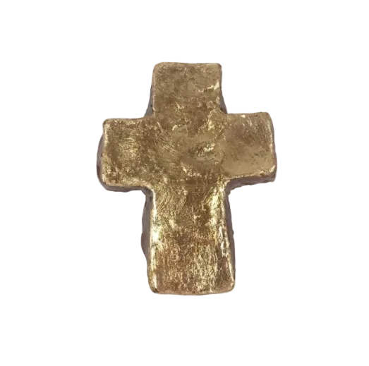 Handmade 4" Cross-Silver or Gold