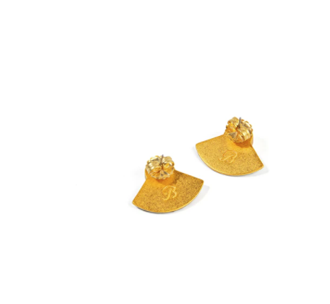 Brackish Feather Earring Pheasant Gussie