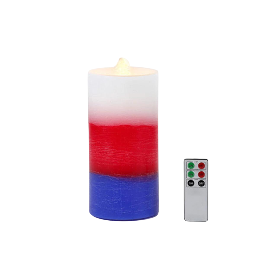 Red, White & Blue Water Wick Candle