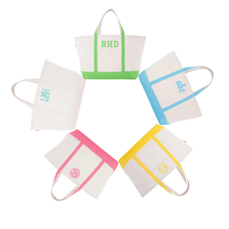 Canvas Large Boat Tote  - (five colorways)