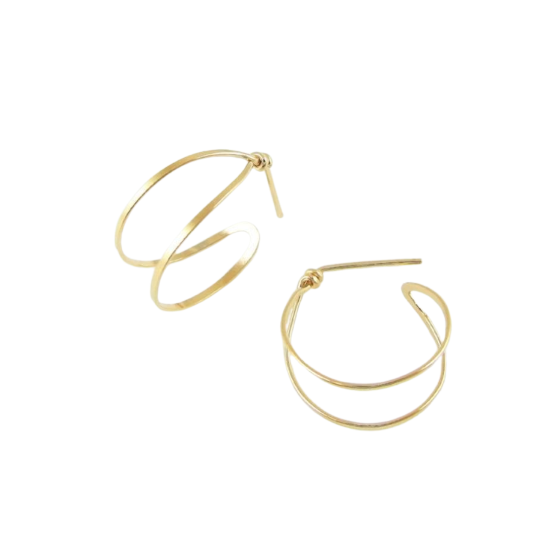 J. Mills Forged Tiny 1/2" Double Hoop - Tiny