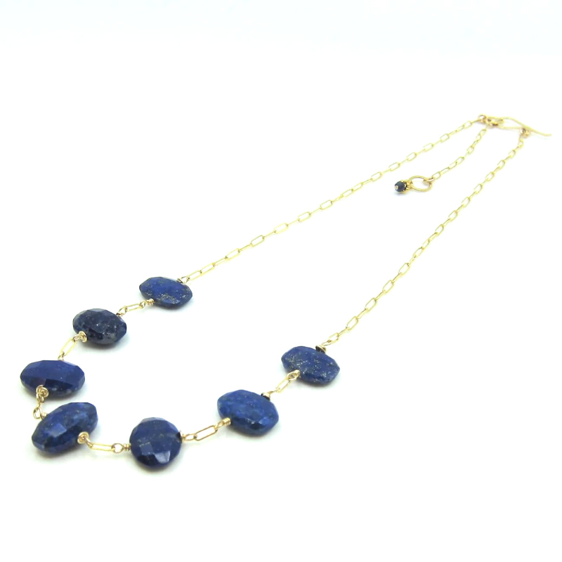 J. Mills - 7 Drop Lapis Lazuli Necklace