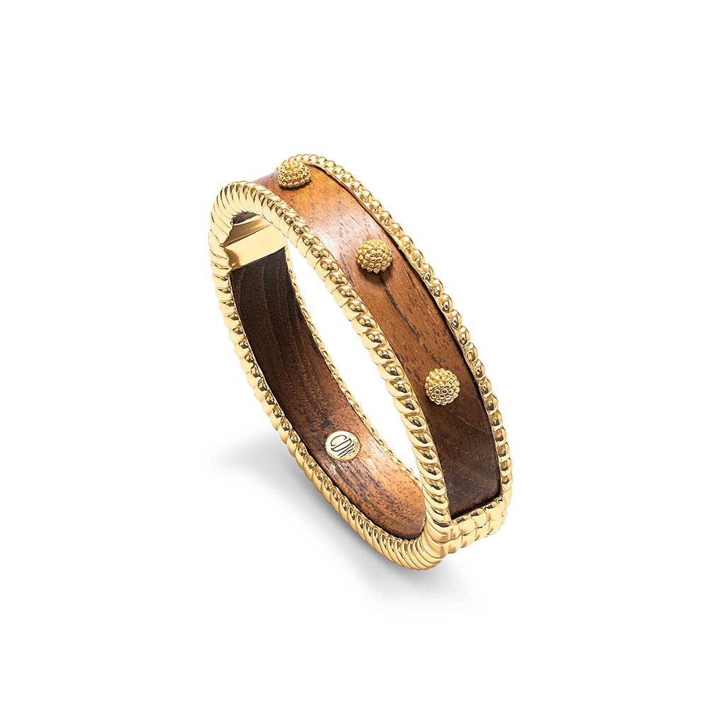 Capucine De Wulf Berry Small Hinged Cuff - Teak