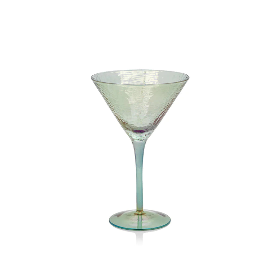 Aperitivo Martini Glass- Luster Blue