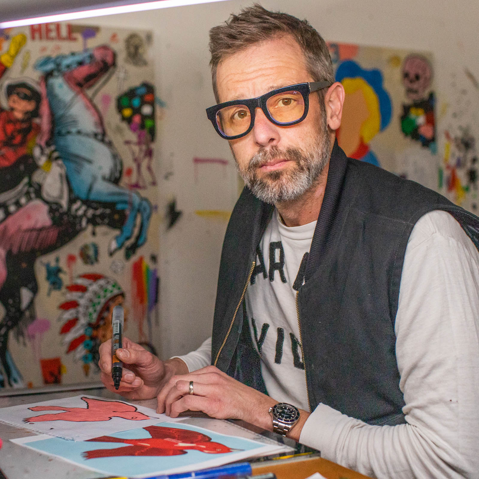 Caddis D28 Readers Gloss Black (two strengths) — Two Friends