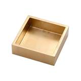 Caspari Lacquered Gold Cocktail Napkin Tray