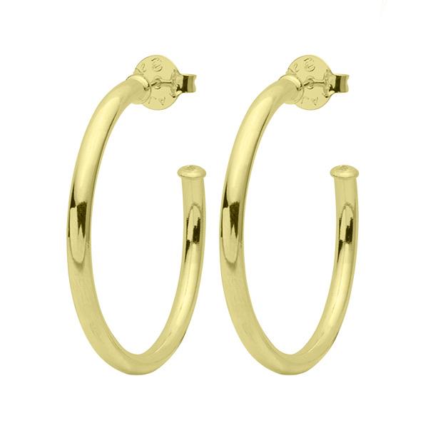 Polished Petite Everybody's Fav Hoops Gold - 1.5"
