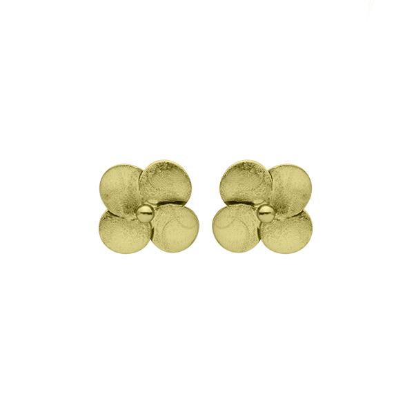 Sheila Fajl Tiny Flower Stud Earrings - Gold