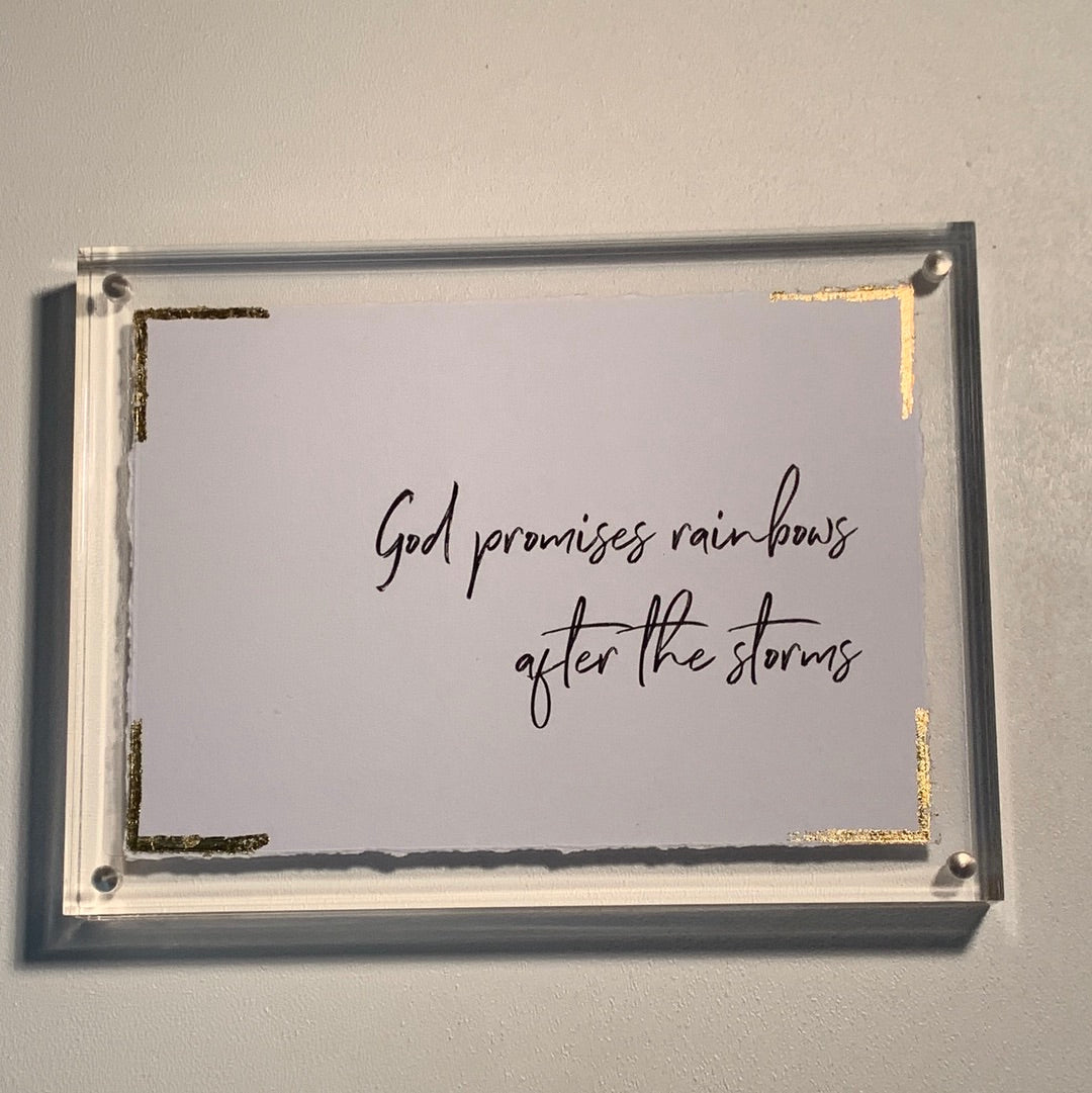 Scriptures with Acrylic Frames - 6x8 - (four variants)