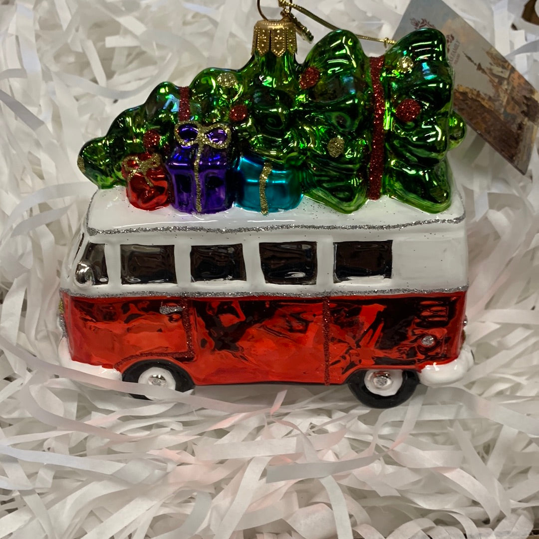 Peace Bus with Tree Ornament