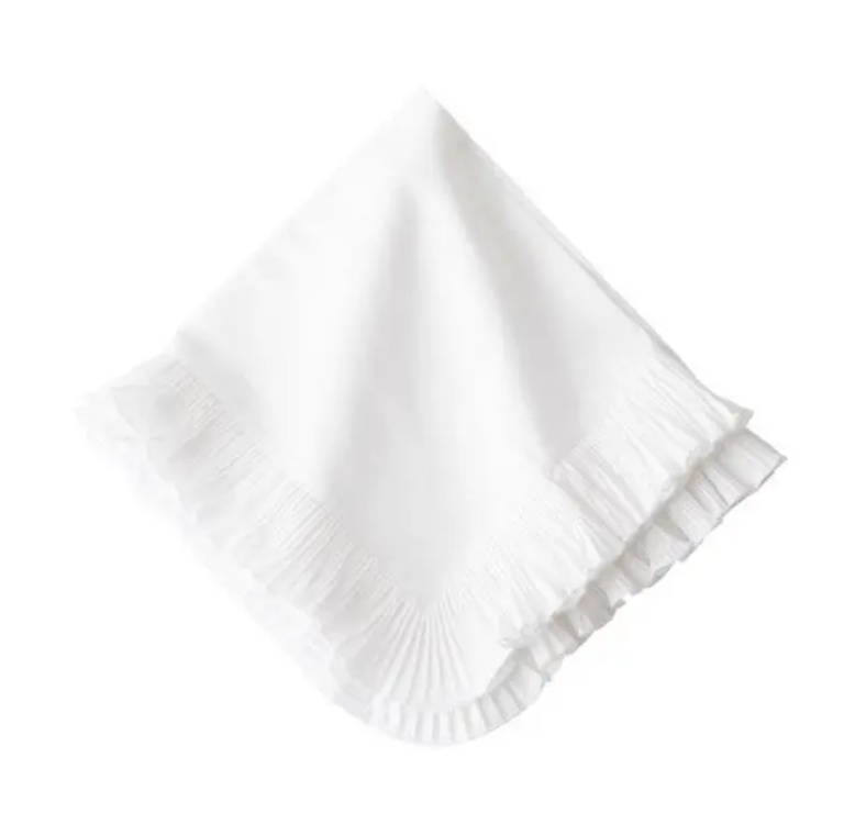 Juliska Mademoiselle Napkin - Set/4 - White