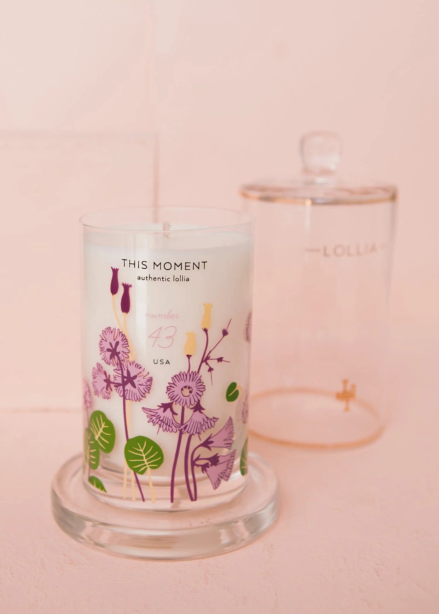 Lollia This Moment Glass Candle with Cloche