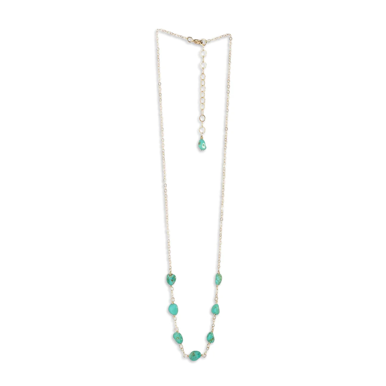 J. Mills Kingsman Turquoise Nugget Necklace