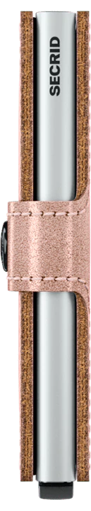 Secrid Metallic Leather Mini Wallet  - (Rose or Bronze)