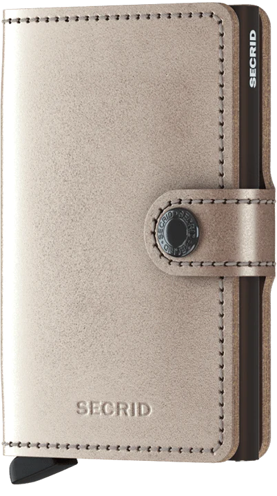 Secrid Metallic Leather Mini Wallet  - (three colors)