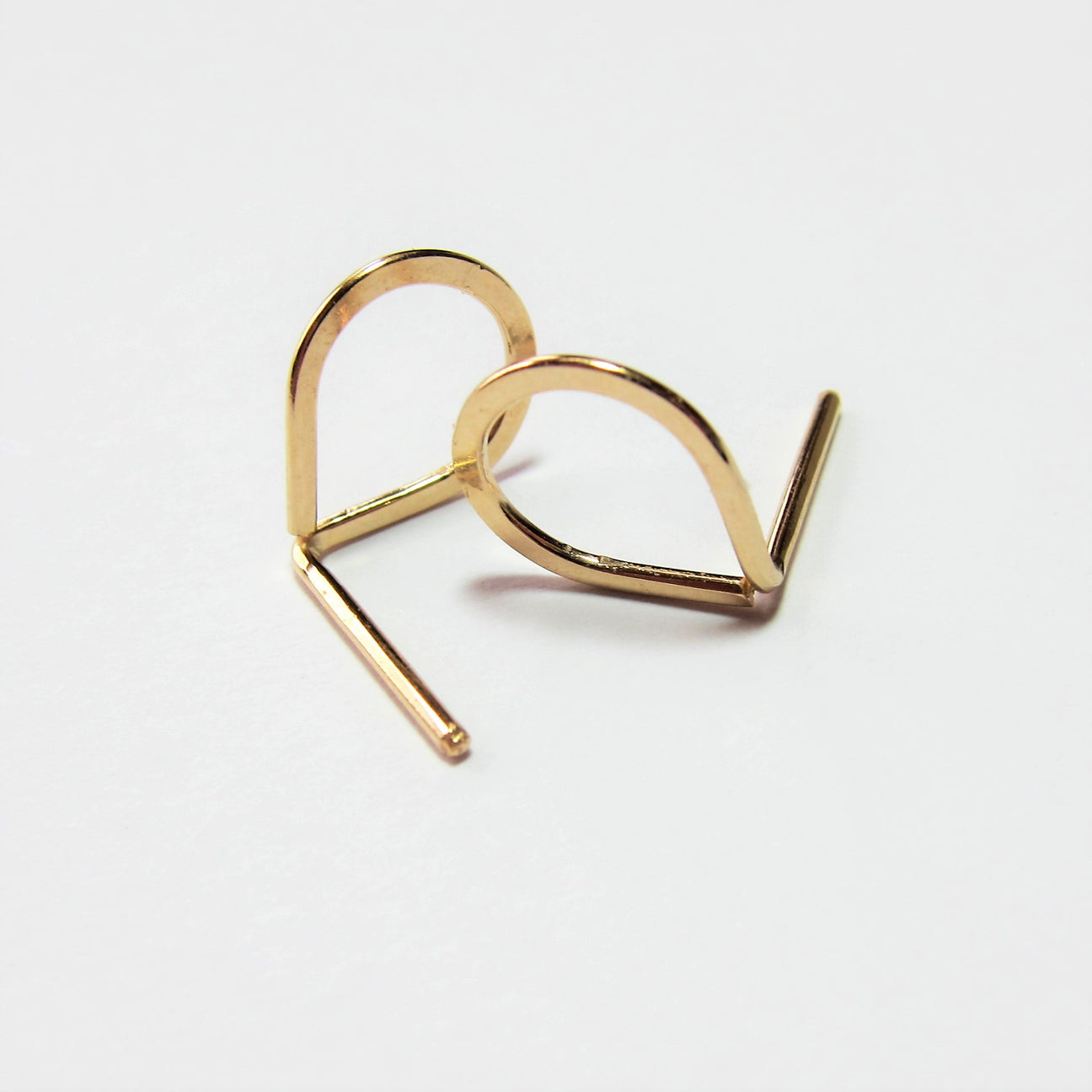 J. Mills Tiny Forged Teardrop Studs